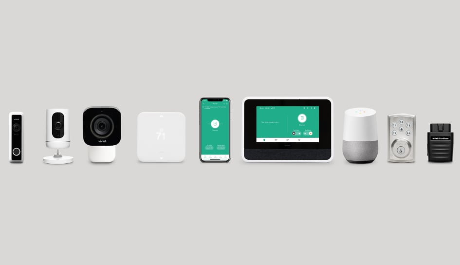 Vivint home security product line in Orange County